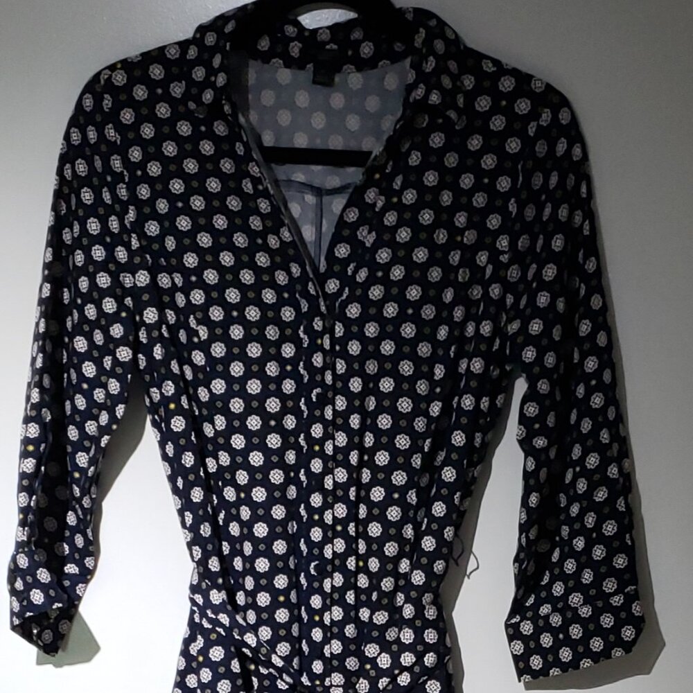 Anne Taylor 4Petite Dress with matching belt - Picture 6 of 7